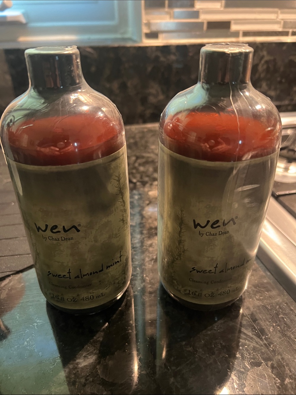 Bundle of 2 NEW SEALED- WEN SWEET ALMOND MINT CLEANSING CONDITIONER- 16 FL OZ